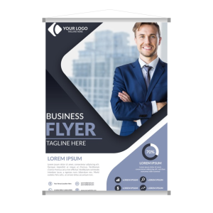 Banner 120x80 Lona 440g 120x80cm 4x0  Madeira e cordinha 